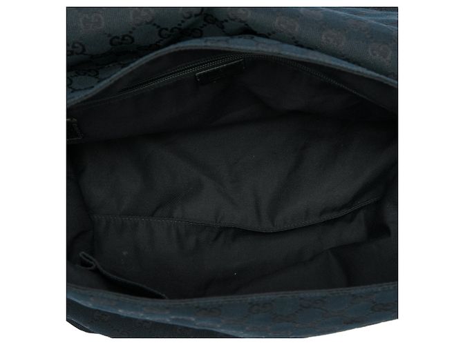 Gucci Messenger Bag aus schwarzem GG Canvas - Ansicht 4