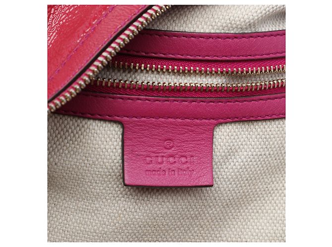 Borsa a tracolla Soho in vernice rosa Gucci - vista 5