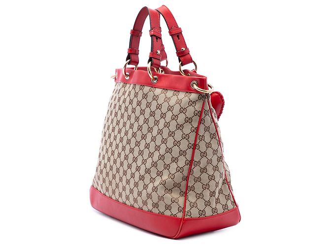 Borsa a mano Gucci Valentine Medium GG Canvas Beige - vista 2