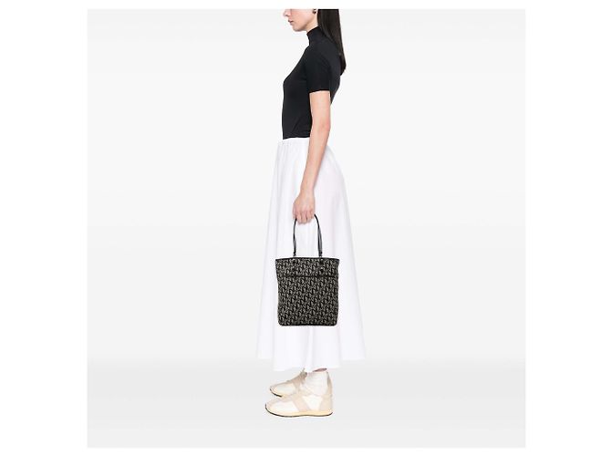 Borsa Tote Diorissimo Trotter Canvas Nera Dior Nero - vista 6