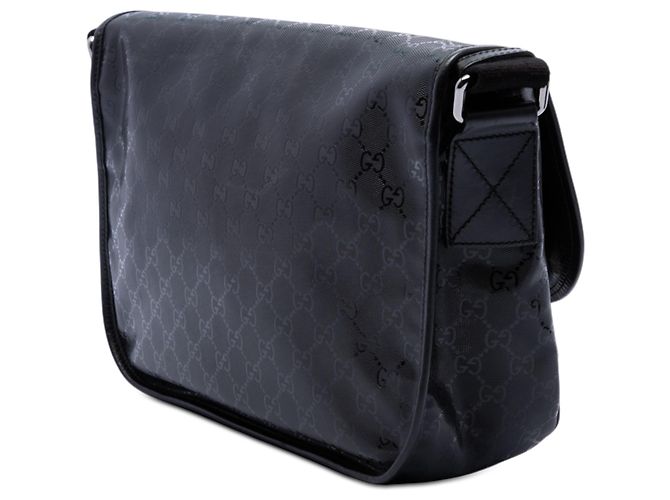 Gucci Borsa a Tracolla Nera Stampa GG Nero - vista 2