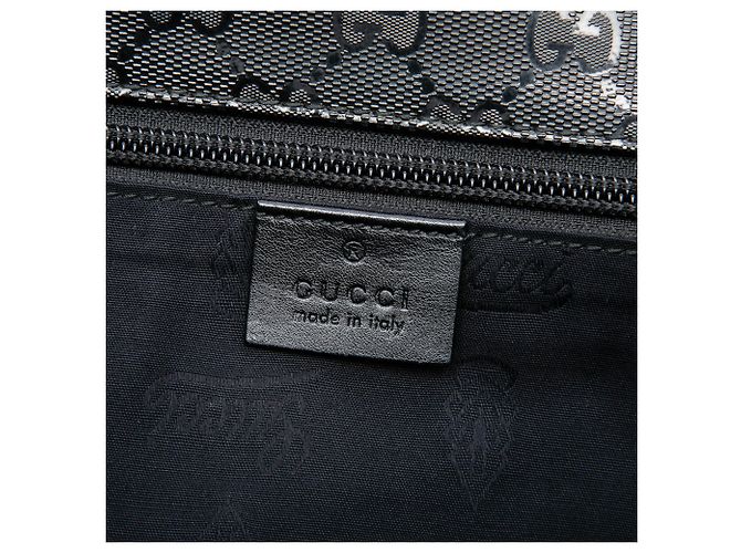 Gucci Borsa a Tracolla Nera Stampa GG Nero - vista 5