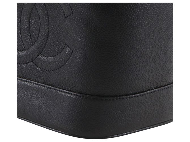 Necessaire Chanel Black CC Caviar Vanity Case Nero - vista 11