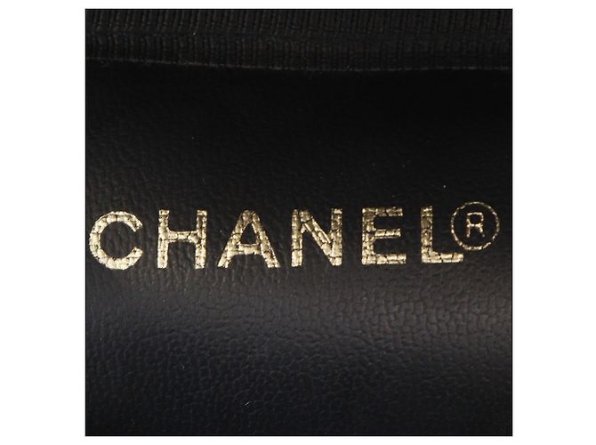 Necessaire Chanel Black CC Caviar Vanity Case Nero - vista 4