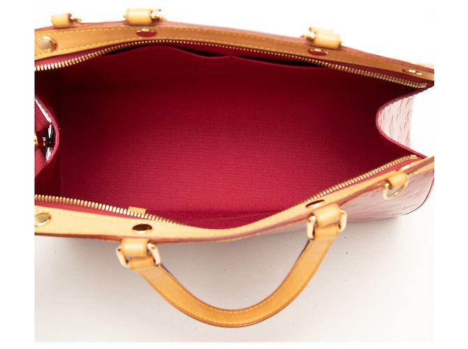 Louis Vuitton Red Monogram Vernis Brea MM Rosso - vista 4