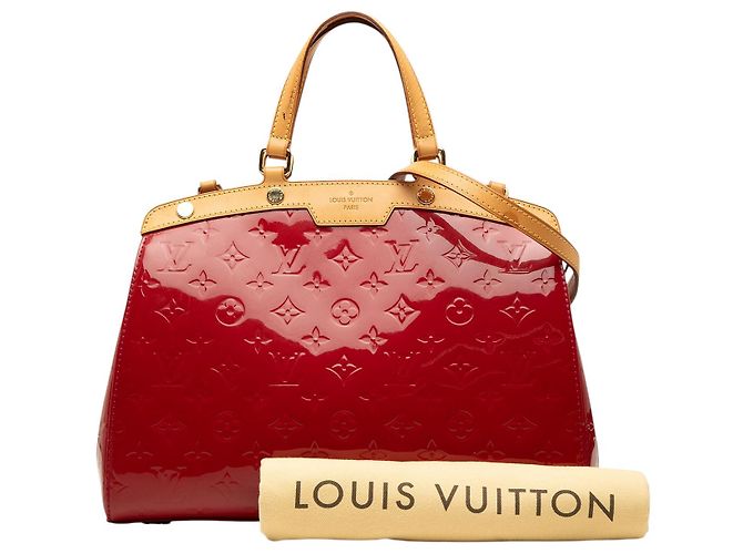 Louis Vuitton Red Monogram Vernis Brea MM Rosso - vista 7