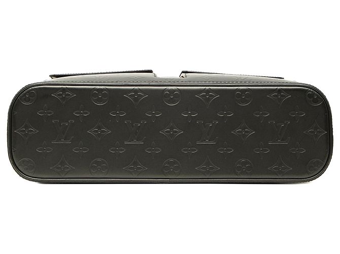 Louis Vuitton Gray Monogram Mat Wilwood Marrone Grigio antracite - vista 3