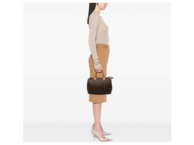 Louis Vuitton Brown Monogram Speedy 30 Marrone - vista 9