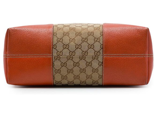 Borsa Tote Gucci Bree Dome Media in Canvas GG Beige - vista 3