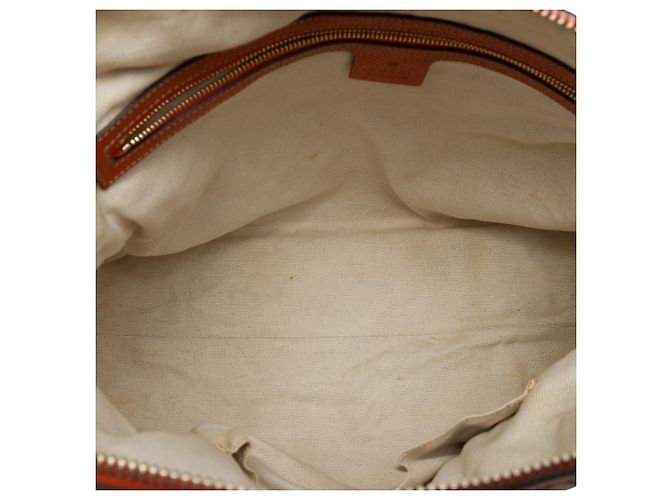 Borsa Tote Gucci Bree Dome Media in Canvas GG Beige - vista 4