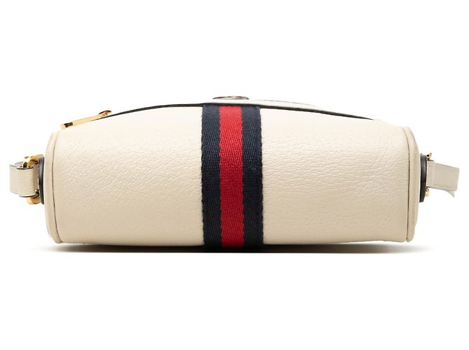 Gucci White Mini Calfskin Web Ophidia Crossbody - view 3