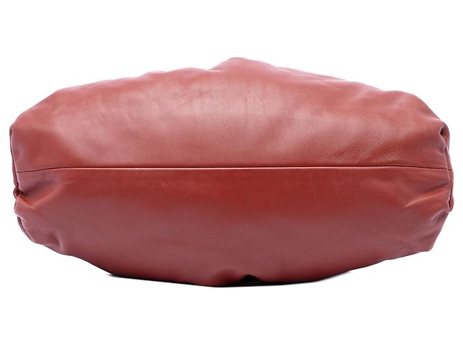 Bottega Veneta The Pouch in nappa rossa Rosso Bordò - vista 3