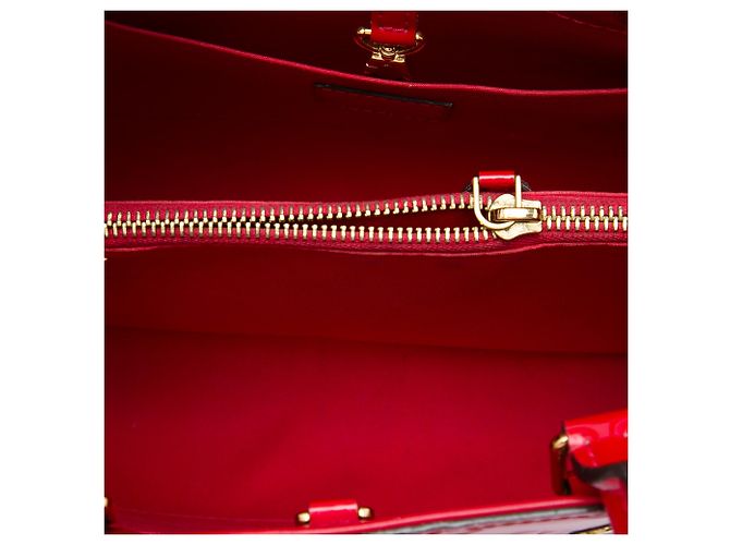 Louis Vuitton Red Monogram Vernis Montaigne BB Rouge - vue 4