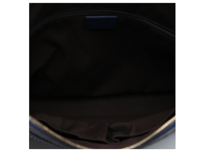 Gucci Hilary Lux Crossbody in vitello blu Diamante - vista 4