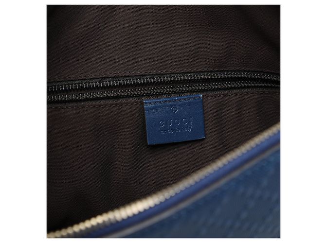 Gucci Hilary Lux Crossbody in vitello blu Diamante - vista 5