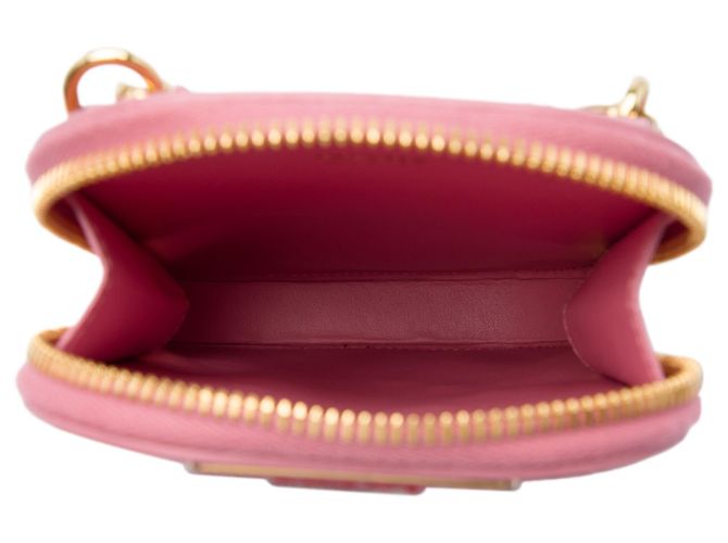 Custodia per telefono Prada in Saffiano Lux rosa decorata - vista 4