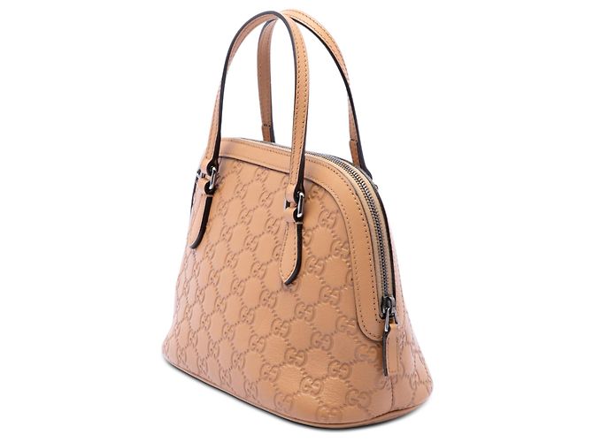 Borsa Mini Guccissima Dome Gucci Marrone Marrone chiaro - vista 2