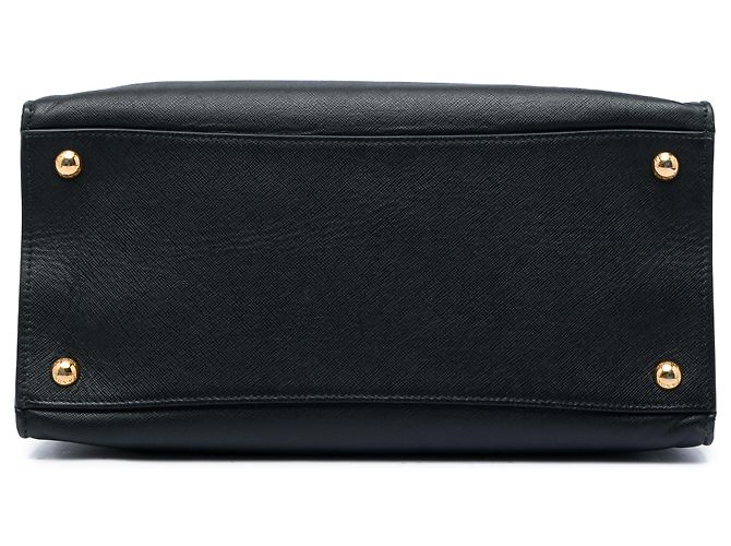 Borsa Tote Prada Black Saffiano Soft Triple Pocket Nero - vista 3