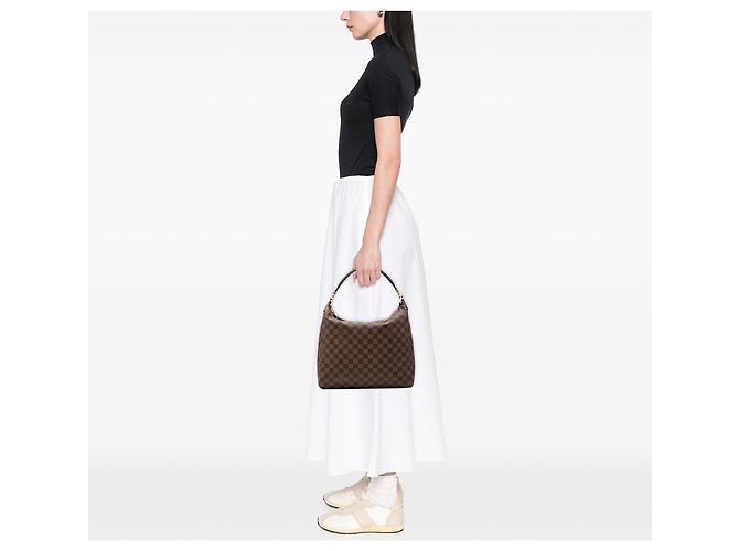 Louis Vuitton Brown Damier Ebene Portobello PM Marrone - vista 6