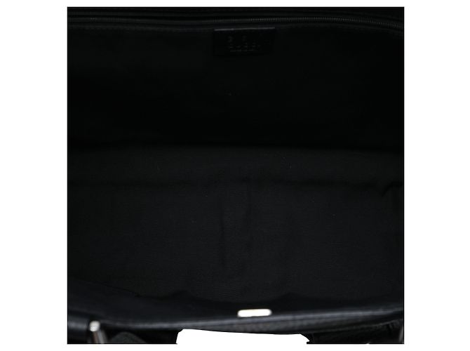 Sac cabas Gucci Abbey en nylon GG noir avec anneau en D - vue 4