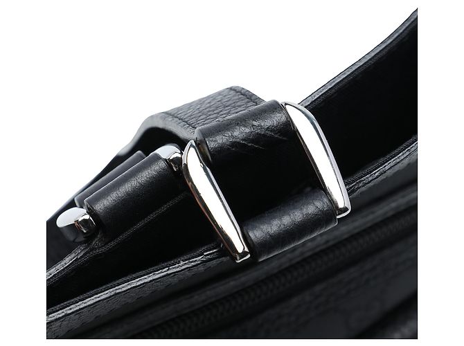 Sac cabas Gucci Abbey en nylon GG noir avec anneau en D - vue 6