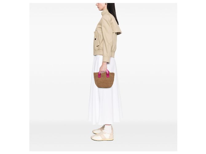 Borsa Tote Woody Mifuko per bambini in fibre naturali marrone Chloé - vista 6