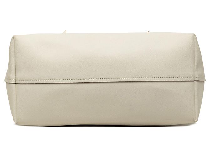 Tote Miu Miu in pelle bianca con fiore Bianco - vista 3