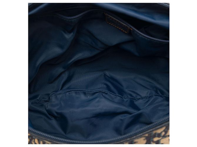 Borsa a tracolla Dior Blue Oblique Canvas Blu navy - vista 4