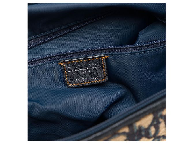 Borsa a tracolla Dior Blue Oblique Canvas Blu navy - vista 5