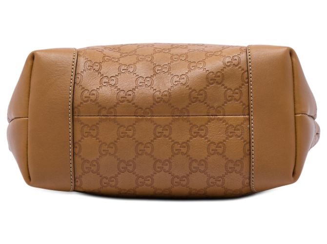 Gucci Brown Medium Guccissima GG Charm Tote Braun Hellbraun - Ansicht 3