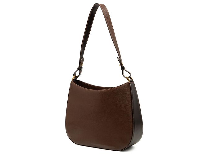 Borsa a tracolla Burberry in pelle marrone Marrone scuro - vista 2