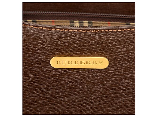 Borsa a tracolla Burberry in pelle marrone Marrone scuro - vista 5
