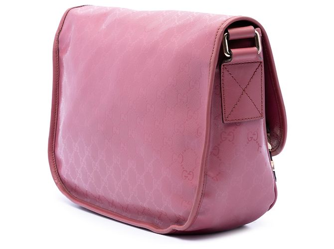 Gucci Borsa a Tracolla Rosa Stampa GG - vista 2