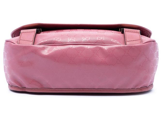 Gucci Borsa a Tracolla Rosa Stampa GG - vista 3