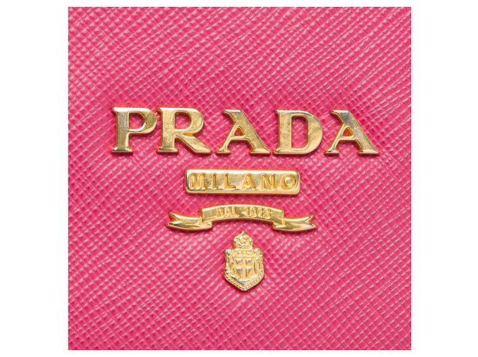 Cartera con cadena Prada Pink Saffiano Lux Rosa - vista 5