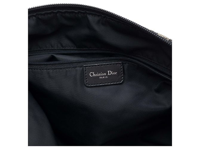 Borsa a tracolla Dior Black Diorissimo Trotter Canvas Nero - vista 5