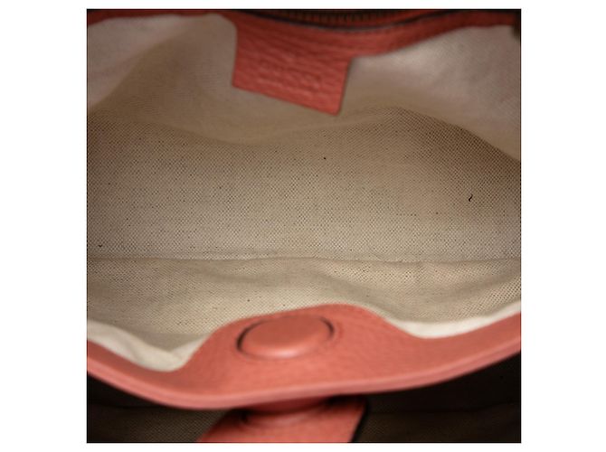 Borsa Gucci Bamboo Shopper Small in pelle di vitello rosa - vista 4