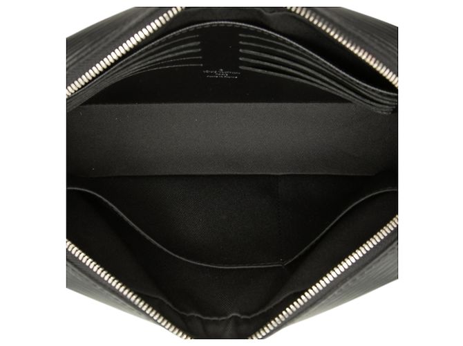 Clutch Louis Vuitton Black Epi Neo Hoche Nero - vista 4