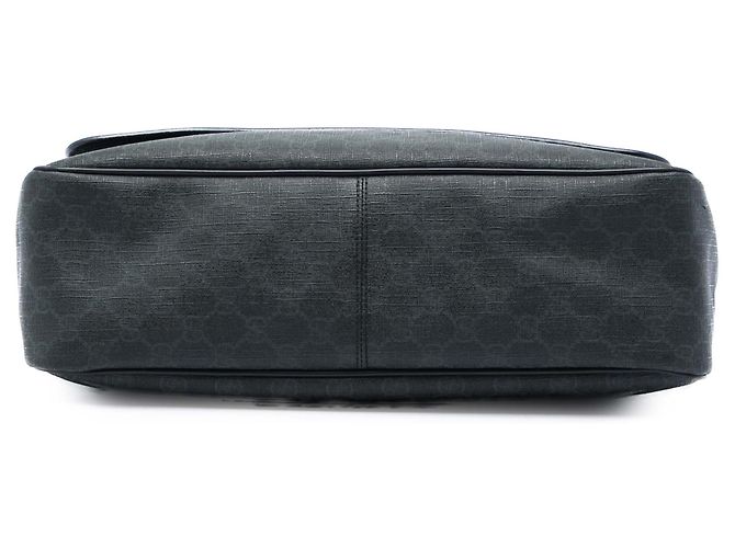 Borsa a tracolla con patta Gucci Black GG Supreme Nero - vista 3
