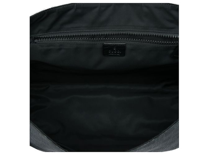 Borsa a tracolla con patta Gucci Black GG Supreme Nero - vista 4
