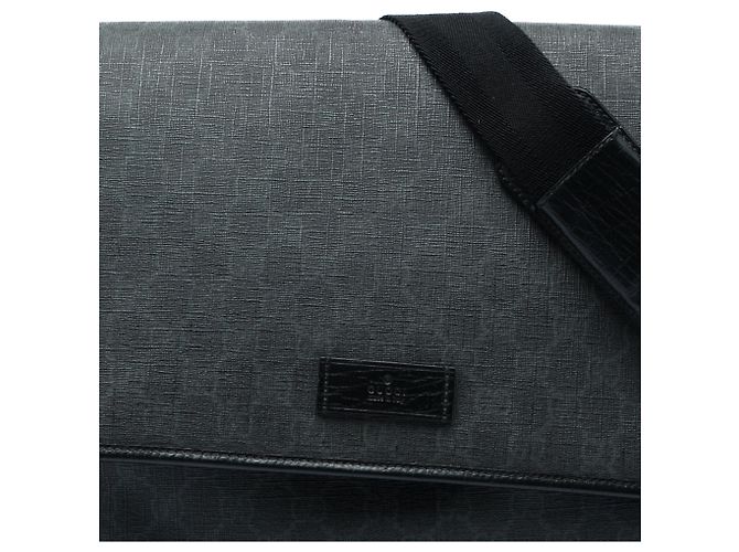 Borsa a tracolla con patta Gucci Black GG Supreme Nero - vista 5