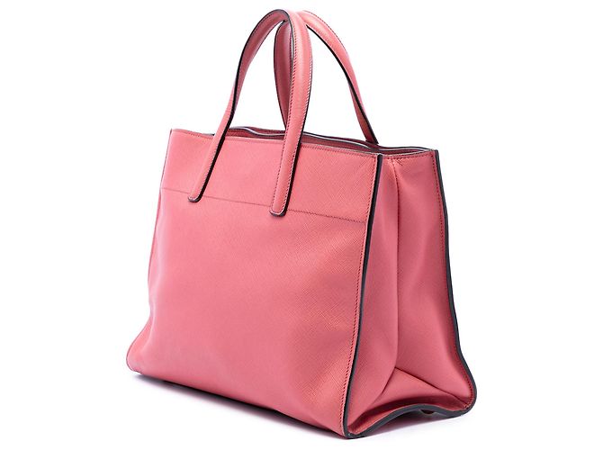 Saco Tote Prada Pink Saffiano Soft Triple Pocket Rosa - vista 2