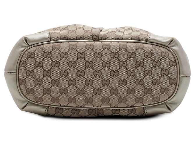 Sac Satchel Gucci Beige GG Canvas Sukey - vue 3
