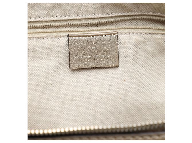Sac Satchel Gucci Beige GG Canvas Sukey - vue 5