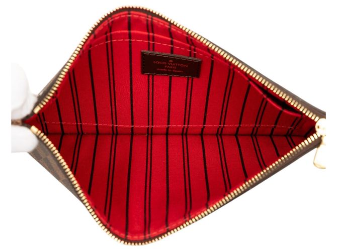 Louis Vuitton Brown Damier Ebene Neverfull MM Pouch - view 4