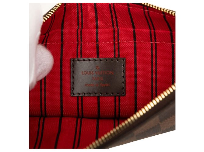 Louis Vuitton Brown Damier Ebene Neverfull MM Pouch - view 5
