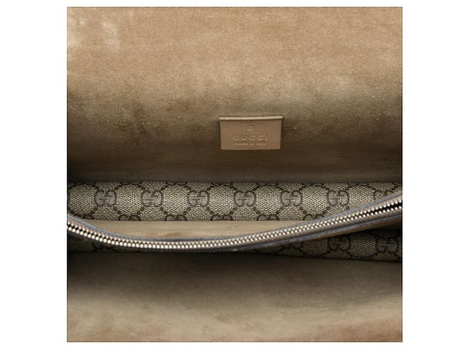 Bolsa de Ombro Gucci Dionysus Medium GG Supreme Bege - vista 4