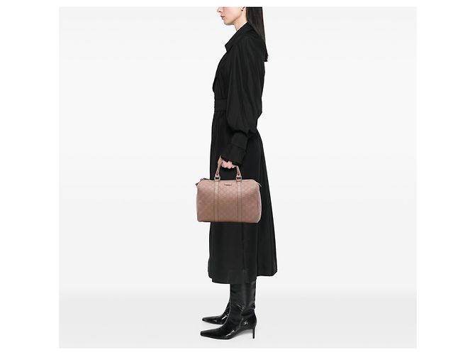 Borsa Boston Gucci Brown Medium Guccissima Joy Marrone Carne - vista 7