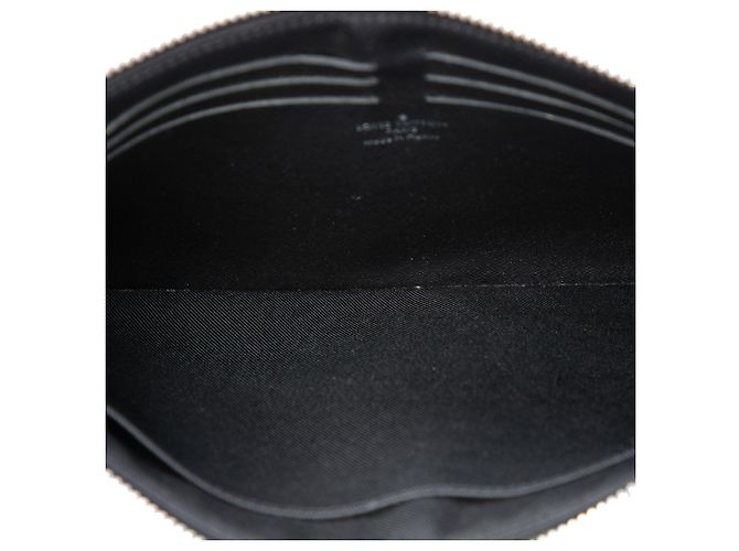 Louis Vuitton Black Damier Graphite Pochette Jour PM Negro - vista 4