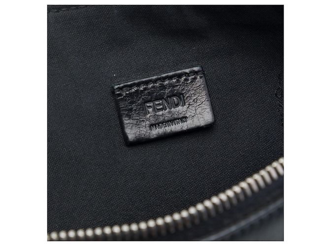 Fendi Black Leather Monster Clutch - view 5